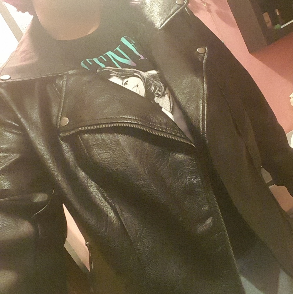 F21 Faux Leather Moto Jacket
